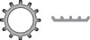 Seachoice SC1446 Stainless External Tooth Lock Washer - Case of 10 / Bag of 100