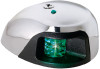 Attwood 3550G7 Green Lens LED Stainless Steel Deck Mount Sidelight - Case of 6