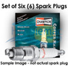 Johnson Evinrude 135-200 Xflow Surface Gap Champion Spark Plug UL77V - Set of 6