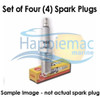 NGK Mercury 30-200 HP SportJet 175XR Spark Plug 210 BUZ8HB - Set of 4