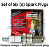 Champion Spark Plug RN9YC - Set of 6