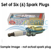 NGK Yamaha F115-F350 4 Stroke Mercury 33-881284 Spark Plug LFR6A11 - Set of 6