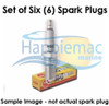NGK Spark Plug Suzuki 4 Stroke Johnson 9.9/15 90-225 4 Stroke BKR6E - Set of 6