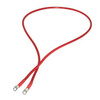 Bare II 4GA Ring SAE Type Copper Strand Cable Red 6' 3/8