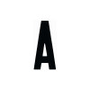 LETTER 3" BLACK-A