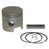 PISTON KIT, W/RINGS, PIN, CLIP, MERCURY 50 - 60HP 91-97, BORE SIZE 2.970 .015