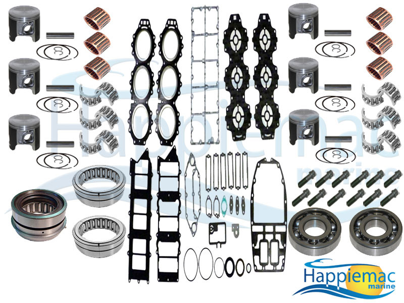 Yamaha 225 250 HP 76 Degree OX66 EFI V6 Powerhead Rebuild Kit 96