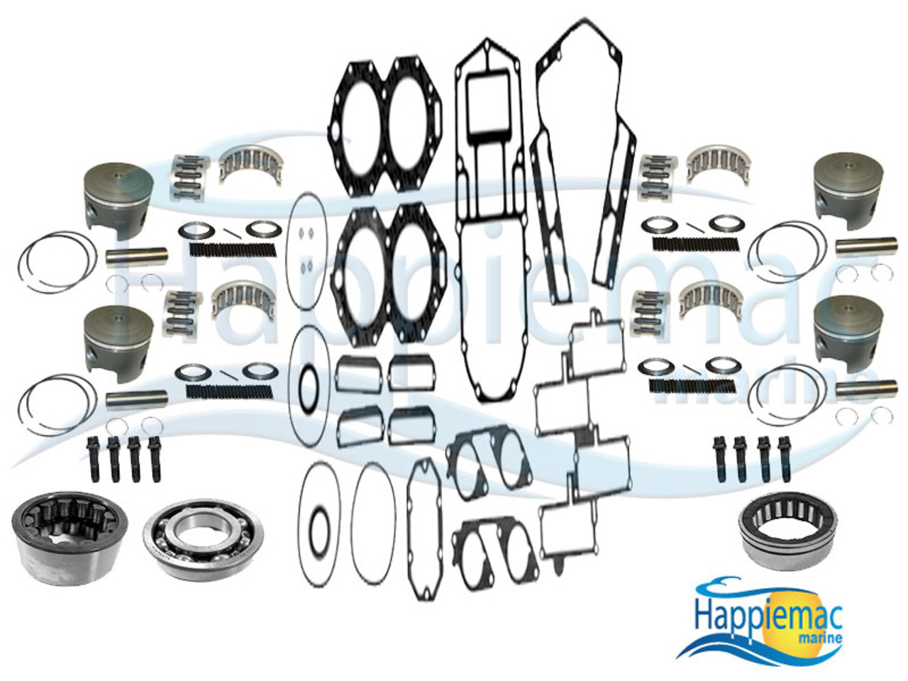 Johnson Evinrude 120 130 140 HP V4 Powerhead Rebuild Kit Gasket