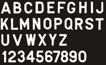 GOTHIC LETTER-WHITE M-10PACK