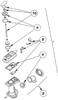 MANUAL TOILET PUMP ASSY ONLY