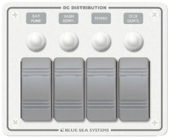 Blue Sea Systems 8272 Horizontal Mount Water Resistant DC Circuit Breaker Panels