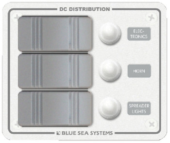 Blue Sea Systems 8274 Vertical Mount Water Resistant DC Circuit Breaker Panels