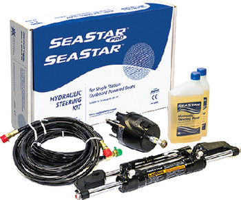 Seastar HK7514A-3 Pro Hydraulic Steering Kit with 14-ft. hoses