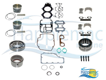 Johnson Evinrude 40 50 60 HP 2 Cyl Powerhead Piston Gasket Bearing Rebuild Kit