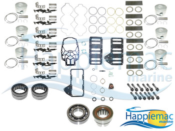 Mercury 3.0L 200 225 250 HP V6 OptiMax Powerhead Rebuild Kit Oval Piston Bearing