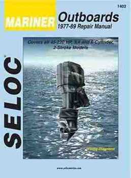 Seloc Marine Mariner 2 Stroke 45-220HP Shop Repair Manual 1977-1989