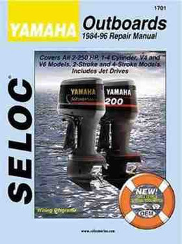Seloc Marine Yamaha 2 Stroke 2-250HP Outboards Shop Repair Manual 1984-1996