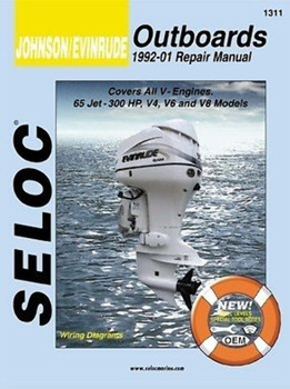 Seloc Marine Repair Manual #1311 OMC Johnson Evinrude 2 Stroke Outboards 1992-01