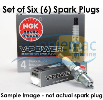 NGK Yamaha 4 Stroke Spark Plug LFR5A11 - Set of 6