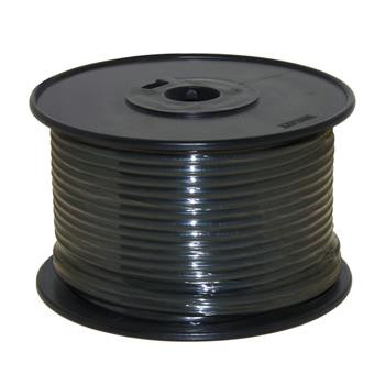 WIRE 14 AWG BLACK 100FT ROLL, UL FINE STRAND TINNED COPPER,
