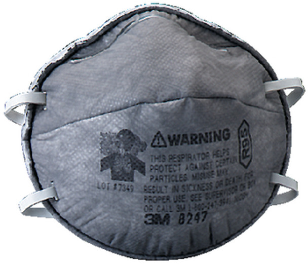 3M Particulate Respirator with Nuisance Level Organic Vapor Relief - Box of 20