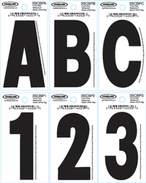 Hardline Products 3SCBPN Black Dyer Font Individual Letter N - Pack of 10