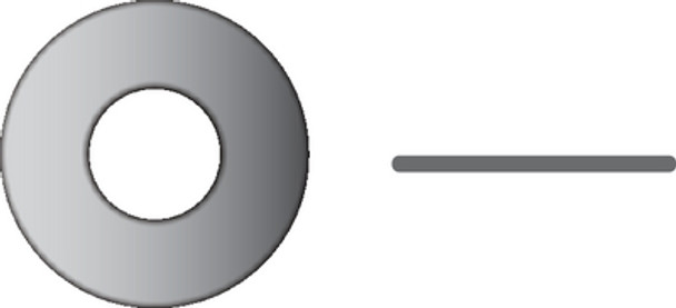 Seachoice SC1400 5/16-in. Flat Washers- Case of 10 / Bag of 100