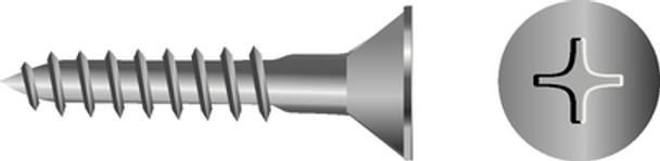 Seachoice SC3513 Flat Head Wood Screws Case of 10 / Bag of 50