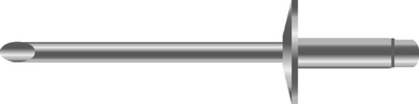 Seachoice SC4315 5/32-in. x 1/2-in. Blind Rivets - Case of 10 /Bag of 100