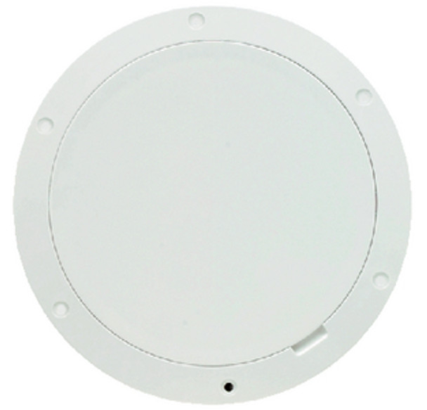 Beckson DP61-W Smooth Center White Pry-Out Deck Plate
