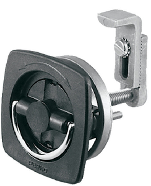 Perko 0932DP2BLK Black Adjustable Cam Bar Flush Lock and Latch