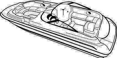 Carver 95124P DBW-24 I/O Deck Boats with Walk Thru Windshield