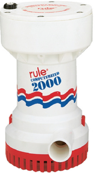 Rule 53S 8.4-Amps 2000-GPH Round Automatic Bilge Pumps