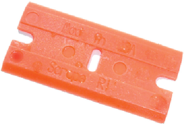 Scraperite SR25GPOE Orange Plastic Razor Blade - Pack of 25