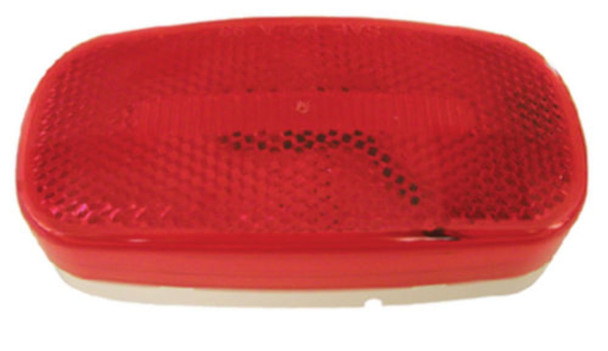 Anderson V180R Piranha Red LED Oval Clearance & Side Marker Light w/ Reflex