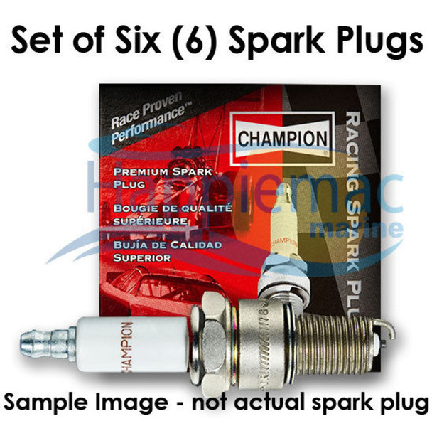 Champion RV12YC Copper Spark Plug - Set of 6