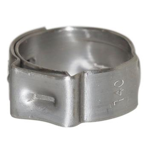 EAR CLAMP, 10 PACK   35/64", 11.5-14MM / .453-.551", BAND DIM 7X0.6MM   316 SS