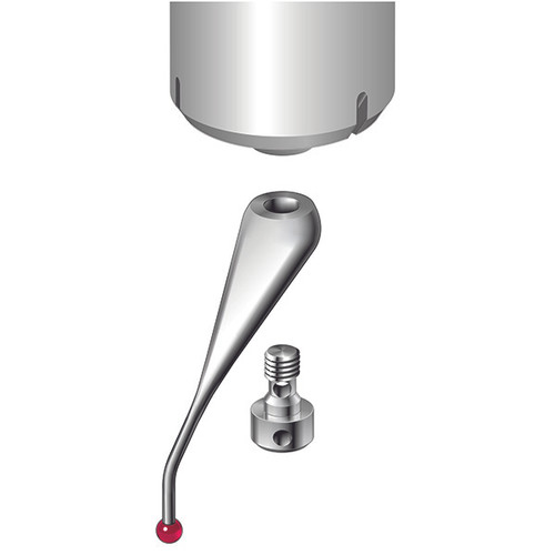 Taststift 4 Mm Gewinde Mit 50 Mm Langer Rubinkugel Und Hartmetallschaft – Für CMM- Und CNC-Maschinen, Präziser Messstift Taststift 4 Mm Gewinde Mit 50 Mm Langer Rubinkugel Und Hartmetallschaft – Für CMM- Und CNC-Maschinen, Präziser Messstift