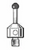 Renishaw M5 Stylus, M5 Ø4.0 mm Silicon Nitride Ball Stylus, TC Stem, L 20 mm, EWL 11.9 mm [A-5003-5733]