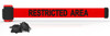 Banner Stakes MH7007 7' Magnetic Wall Mount - Red "Restricted Area" Banner. Shop now!