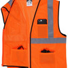 BUY Luminator Series
Hi Vis Reflective Orange Safety Vest
Meets ANSI Type R Class 2 Standards
Mesh Fabric with 2 Inch Silver Stripes
Zipper Front Closure now and SAVE!