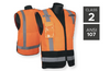 Liberty Safety C16015FB Hi-Vizgard Class 2 - Surveyor's Vest with Black Bottom, Orange, 1 Each