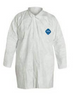 DuPont TY210S Tyvek Frocks w/ Collar and Front Snap Closure Front view. Shop now!