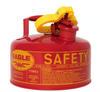 Eagle UI10S Type I Steel Safety Can for Flammables, 1 Gallon, 24-Gauge Galvanized Steel, Red