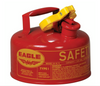 Eagle UI10S Type I Steel Safety Can for Flammables, 1 Gallon, 24-Gauge Galvanized Steel, Red