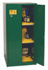 Eagle PEST62X Pesticide Safety Cabinet, 60 Gal., 2 Shelves, 2 Door, Manual Close, Green