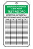 Accuform MGT207 Emergency Shower & Eyewash Test Record Tag. Shop now!