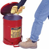 Justrite 09700 Self Close Cover 21-Gal Oily Waste Can