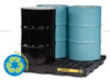 Justrite 28656 EcoPolyBlend 4-Drum Black Accumulation Center. Shop now!