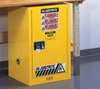 As Shown in Justrite 891220 Yellow 12 Gal Sure-Grip Ex Flammable Safety Cabinet. Shop now!